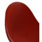 Sedia Swan di Arne Jacobsen in pelle rossa, inizio XXI secolo, Immagine 12