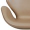 Swan Chair in Beige Essential Leather from Arne Jacobsen, Image 7