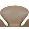 Swan Chair in Beige Essential Leather from Arne Jacobsen, Image 8