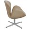Swan Chair in Beige Essential Leather from Arne Jacobsen 2
