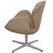 Swan Chair in Beige Essential Leather from Arne Jacobsen 4