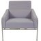 Airport Chair 3301 in Purple Fabric from Arne Jacobsen, 1980s 1
