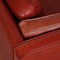 2-Sitzer 2332 Sofa aus indisch rotem Anilinleder von Børge Mogensen 22