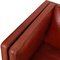 2-Sitzer 2332 Sofa aus indisch rotem Anilinleder von Børge Mogensen 20