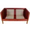 2 Seater 2332 Sofa in Indian Red Aniline Leather from Børge Mogensen 23