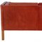 2 Seater 2332 Sofa in Indian Red Aniline Leather from Børge Mogensen 4