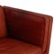 3 Seater 2333 Sofa in Indian Red Aniline Leather from Børge Mogensen 16