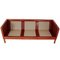 3 Seater 2333 Sofa in Indian Red Aniline Leather from Børge Mogensen 29