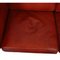 Sofá de tres plazas 2333 de cuero anilina rojo de la India de Børge Mogensen, Imagen 26