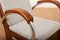 Gepolsterter Sessel aus Holz, Schichtholz, Verchromtes Stahlrohr mit Volz Kissen 8