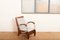 Upholstered Armchair in Wood, Plywood, Chrome-Plated Tubular Steel with Volz Cushion, Image 10