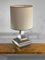 Neo-Classical Silvered Bronze Table Lamp attributed to Maison Jansen, 1970s, Image 1