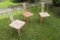Art Nouveau Tolix Bistro Garden Chairs, Set of 3 1