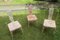 Art Nouveau Tolix Bistro Garden Chairs, Set of 3 9