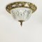 Hollywood Regency Ceiling Lamp in Brass Crystal, 1970s 2