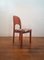 Vintage Esszimmerstühle aus Teak & abstraktem Stoff von Holsterbro für Möbelfabrik Holstebro, 1970er, 4er Set 5