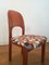 Vintage Esszimmerstühle aus Teak & abstraktem Stoff von Holsterbro für Möbelfabrik Holstebro, 1970er, 4er Set 12