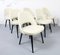 Vintage Executive Chairs in Ivory Leather by Eero Saarinen for Knoll International, Set of 6, Image 1