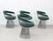 Vintage Steel and Velvet Chairs by Warren Platner for Knoll International, Set of 4 3
