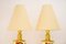 Largw Historistic Table Lamps with Fabric Shades, Vienna, 1890s, Set of 2 13
