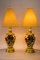 Largw Historistic Table Lamps with Fabric Shades, Vienna, 1890s, Set of 2 2