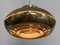 Lámpara colgante de aluminio dorado de T. Røste & Co., años 60, Imagen 6