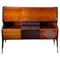 Bar Sideboard in Rosewood and Mahogany by Osvaldo Borsani for Atelier Borsani Varedo, 1950s 1