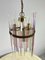 Lámpara de araña italiana vintage de latón y cristal de Murano, años 60, Imagen 4