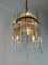 Vintage Italian Chandelier in Brass and Murano Glass, 1960s 6