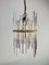 Vintage Italian Chandelier in Brass and Murano Glass, 1960s, Image 1