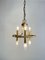 Vintage Italian Chandelier in Brass and Murano Glass, 1960s 12