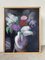 Grumet, flores, años 70, pintura al óleo sobre madera, enmarcado, Imagen 1