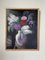 Grumet, flores, años 70, pintura al óleo sobre madera, enmarcado, Imagen 4