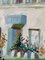 Escena de jardín, pintura al óleo sobre madera, años 60, enmarcado, Imagen 20