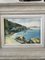 J. Bellemont, Mediterranean Sea, 1950s, Oil on Wood, Framed 8