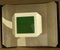 Lámpara de pared era espacial de cristal de Murano verde, años 70, Imagen 3