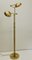 Vintage Brass Twin Double Holtkotter Floor Lamp, 1970s, Image 1