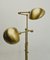 Vintage Brass Twin Double Holtkotter Floor Lamp, 1970s, Image 10