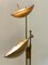 Vintage Brass Twin Double Holtkotter Floor Lamp, 1970s 6