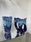 Blue Vallauris Fatlava Vases, 1960s, Set of 2 53