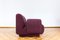 Purple Modular Two-Seater Sofa by Oelsa, 1970, Set of 2 3