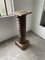 Walnut Press Screw Pedestal Column, 1890s 1