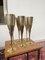 Flute da champagne in ottone, anni '70, set di 6, Immagine 6
