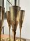Brass Champagne Flutes, 1970s, Set of 6 4