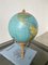 Leuchtender Terrestrial Globe Tarride, Adrien Audoux & Frida Minet zugeschrieben, 1950er 12