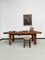 Oak Dining Table attributed to Charles Dudouyt, 1950s, Image 3