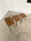 Tavolini ad incastro modernisti in teak, anni '50, set di 3, Immagine 30
