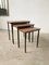 Tavolini ad incastro modernisti in teak, anni '50, set di 3, Immagine 31