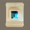 Lámpara de pared era espacial de cristal de Murano iridiscente, Italia, años 70, Imagen 11