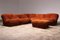 Airborne Sectional Sofa with Ottoman, 1970, Set of 6 1